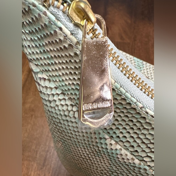 Brahmin NWOT Bristol Hobo-Opal Shimmer-Snake Embossed Leather-HTF-RARE - Picture 11 of 16